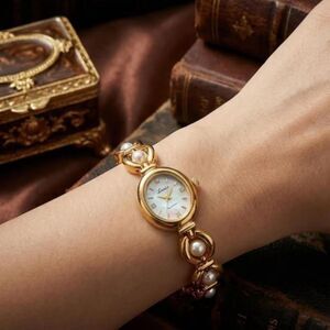 Luxury Gold and Pearl Watch